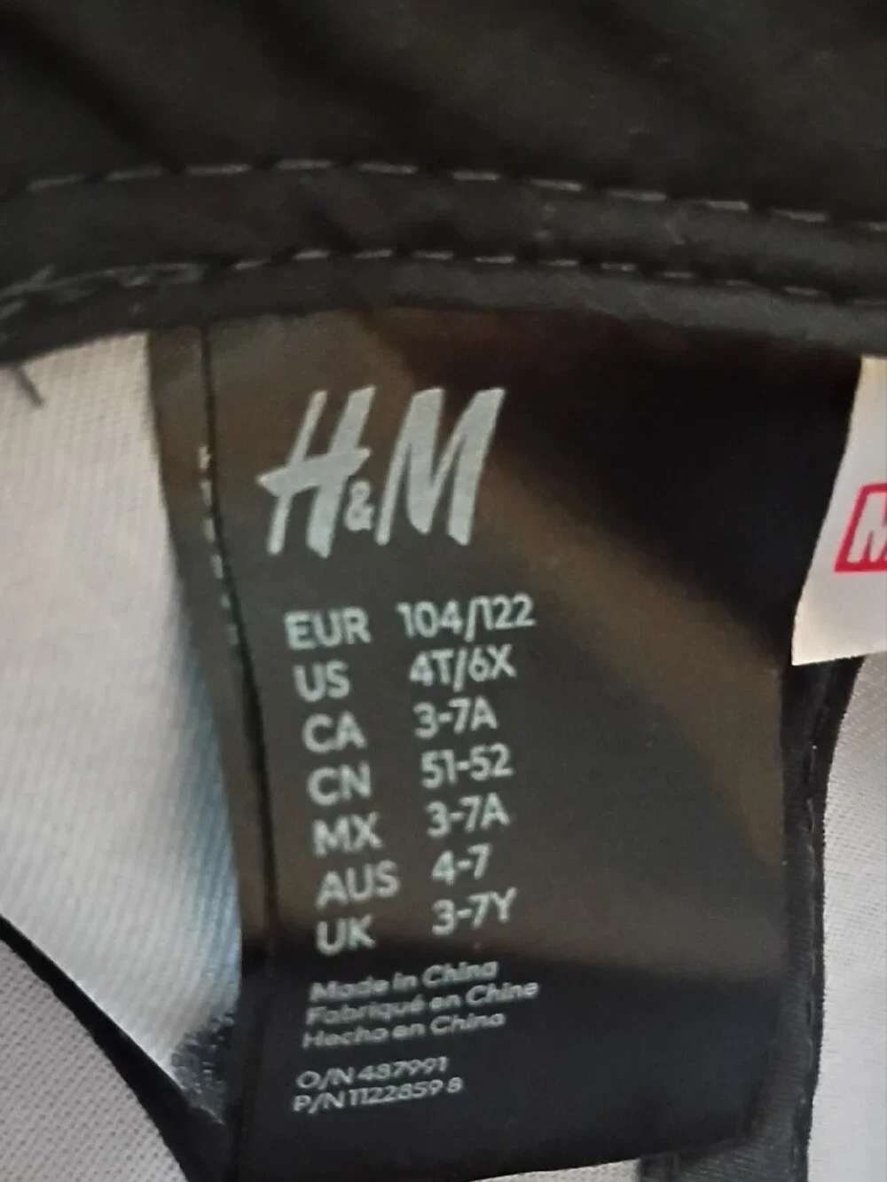 H&M Kids Spiderman Baseball Cap - Black & Red